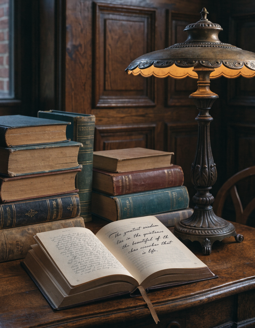 Person solving a cryptogram puzzle quote from a book