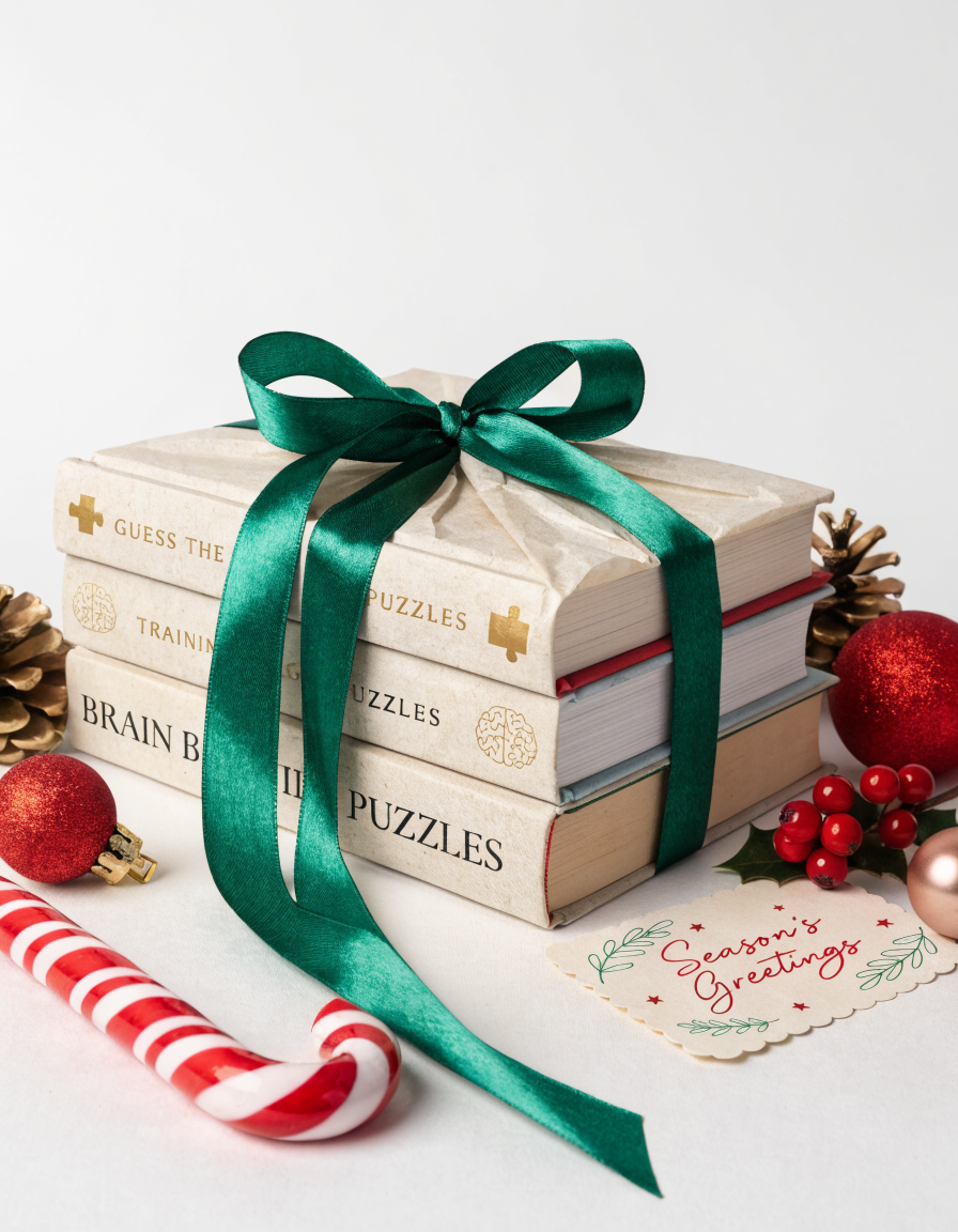 Family cryptogram puzzle book bundle featuring colorful covers for kids and adults